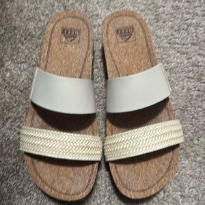 Reef sandal, Cushion Vista Hi, light beige size 10